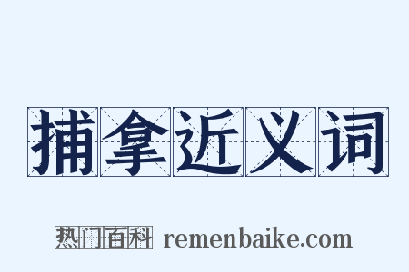 捕拿近义词是什么意思的图片